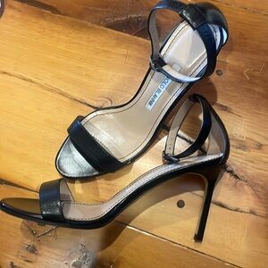 Manolo Blahnik black strap shoes